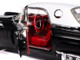 1957 Ford Thunderbird Black with White Top and Red Interior American Muscle Series 1/18 Diecast Model Car Auto World AMM1349