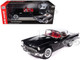1957 Ford Thunderbird Black with White Top and Red Interior American Muscle Series 1/18 Diecast Model Car Auto World AMM1349