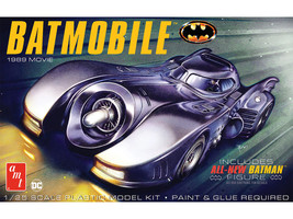 Skill 2 Model Kit Batmobile with Seated Batman Figure Batman 1989 Movie 1/25 Scale Model AMT AMT1504