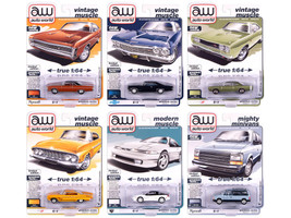 Auto World Premium 2025 Release 2 Set A of 6 pieces 1/64 Diecast Model Cars Auto World 64512A