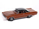 1970 Plymouth Sport Fury GT Burnt Orange Metallic with Black Top and Orange Interior Vintage Muscle Series 1/64 Diecast Model Car Auto World 64512-AWSP192A