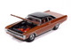 1970 Plymouth Sport Fury GT Burnt Orange Metallic with Black Top and Orange Interior Vintage Muscle Series 1/64 Diecast Model Car Auto World 64512-AWSP192A