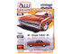 1970 Plymouth Sport Fury GT Burnt Orange Metallic with Black Top and Orange Interior Vintage Muscle Series 1/64 Diecast Model Car Auto World 64512-AWSP192A