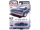 1970 Plymouth Sport Fury GT Jamaican Blue Metallic with Black Top Vintage Muscle Series 1/64 Diecast Model Car Auto World 64512-AWSP192B