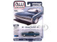 1970 Plymouth Sport Fury GT Jamaican Blue Metallic with Black Top Vintage Muscle Series 1/64 Diecast Model Car Auto World 64512-AWSP192B