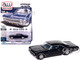 1965 Chevrolet Impala SS 396 Danube Blue Metallic with Blue Interior Vintage Muscle Series 1/64 Diecast Model Car Auto World 64512-AWSP193A
