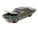 1968 Dodge Coronet R T Medium Green Metallic with White Interior Vintage Muscle Series 1/64 Diecast Model Car Auto World 64512-AWSP194A