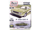 1968 Dodge Coronet R T Medium Green Metallic with White Interior Vintage Muscle Series 1/64 Diecast Model Car Auto World 64512-AWSP194A