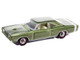 1968 Dodge Coronet R T Medium Green Metallic with White Interior Vintage Muscle Series 1/64 Diecast Model Car Auto World 64512-AWSP194A 1968 Dodge Coronet R T Medium Green Metallic with White Interior Vintage Muscle Series 1/64 Diecast Model Car Auto World 64512-AWSP194A