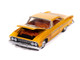 1961 Dodge Dart Phoenix Lowrider Mango Smoothie Metallic with Graphics and Orange Interior Vintage Muscle Series 1/64 Diecast Model Car Auto World 64512-AWSP195A