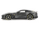 Ferrari 812 Competizione Grigio Competizione Gray Metallic with Yellow Stripe 1/64 Diecast Model Car BBR BBRFER64009