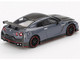 2024 Nissan GT R Nismo R35 Stealth Gray with Carbon Hood and Top Limited Edition 1/64 Diecast Model Car Mini GT MGT00868