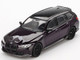 BMW M3 M Performance Touring Daytona Violet Metallic with Black Top Limited Edition 1/64 Diecast Model Car Mini GT MGT00896
