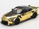 Nissan Z VeilSide FFZ400 Gold Chrome with Black Top Limited Edition 1/64 Diecast Model Car Mini GT MGT00985