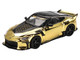 Nissan Z VeilSide FFZ400 Gold Chrome with Black Top Limited Edition 1/64 Diecast Model Car Mini GT MGT00985