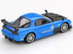 Mazda RX 7 RE Amemiya 20B NA 3ROTOR 7 RHD Right Hand Drive Ama san Go Blue with Carbon Hood Limited Edition 1/64 Diecast Model Car Mini GT MGT01046