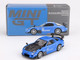 Mazda RX 7 RE Amemiya 20B NA 3ROTOR 7 RHD Right Hand Drive Ama san Go Blue with Carbon Hood Limited Edition 1/64 Diecast Model Car Mini GT MGT01046