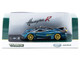 Pagani Huayra R Turquoise Carbon Fiber with Gold Wheels Global64 Series 1/64 Diecast Model Car Tarmac Works T64G-TL035-TCF