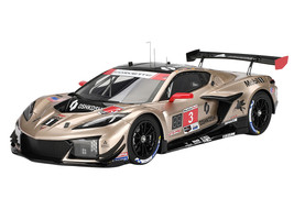 Chevrolet Corvette Z06 GT3 R #3 Antonio Garcia Daniel Juncadella Alexander Sims Corvette Racing by Pratt Miller Motorsports 12 Hours of Sebring 2024 1/18 Model Car Top Speed TS0590