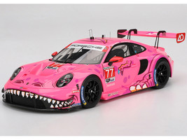 Porsche 911 GT3 R #77 Julien Andlauer Laurin Heinrich AO Racing Roxy IMSA SportsCar Weekend Road America 2024 1/18 Model Car Top Speed TS0617