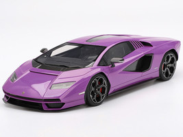 Lamborghini Countach LPI 800 4 Viola 30th Purple Metallic 1/18 Model Car Top Speed TS0624