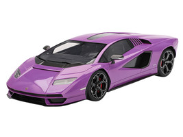Lamborghini Countach LPI 800 4 Viola 30th Purple Metallic 1/18 Model Car Top Speed TS0624