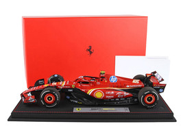 Ferrari SF 24 #55 Carlos Sainz 3rd Place Formula One F1 Monaco GP 2024 Limited Edition to 50 pieces Worldwide 1/18 Diecast Model Car BBR BBR241855CDIE