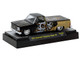 1977 Chevrolet Cheyenne Super 30 Pickup Truck Dia De Los Muertos Black with Graphics Limited Edition to 9900 pieces Worldwide 1/64 Diecast Model Car M2 Machines 31500-MJS90