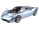 Pagani Huayra Codalunga Azzurro Sardegna Matt Blue Metallic with Black Top with DISPLAY CASE Limited Edition to 200 pieces Worldwide 1/18 Model Car BBR P18228A
