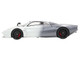 Pagani Huayra Codalunga Bianco Malta and Grigio Silverstone Gray Metallic with Black Top with DISPLAY CASE Limited Edition to 100 pieces Worldwide 1/18 Model Car BBR P18228E