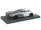 Pagani Huayra Codalunga Bianco Malta and Grigio Silverstone Gray Metallic with Black Top with DISPLAY CASE Limited Edition to 100 pieces Worldwide 1/18 Model Car BBR P18228E