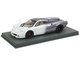 Pagani Huayra Codalunga Bianco Malta and Grigio Silverstone Gray Metallic with Black Top with DISPLAY CASE Limited Edition to 100 pieces Worldwide 1/18 Model Car BBR P18228E