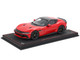 Ferrari 12Cilindri Rosso Corsa Red with Black Top with DISPLAY CASE Limited Edition to 200 pieces Worldwide 1/18 Model Car BBR P18248A