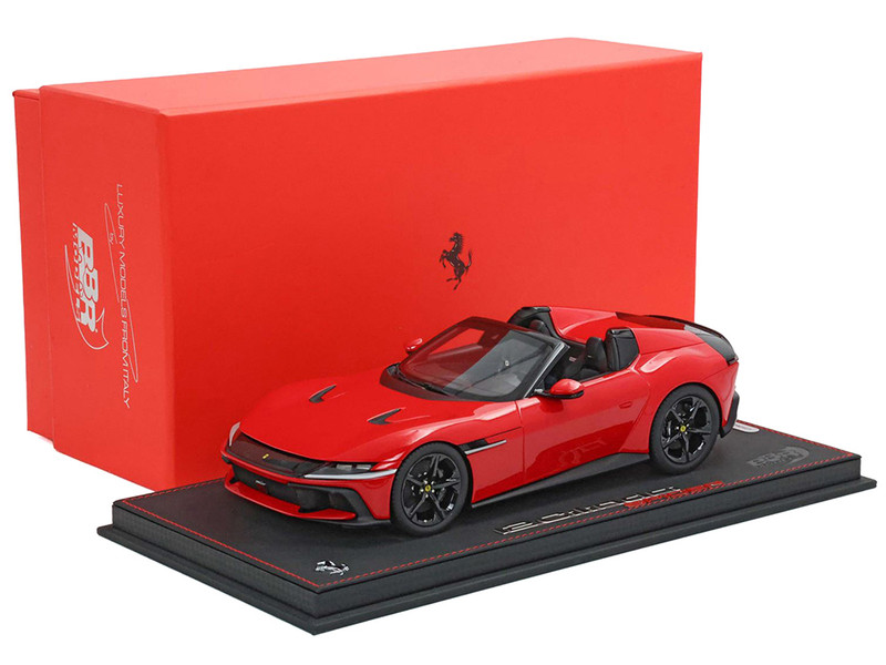 Ferrari 12Cilindri Spider Rosso Corsa Red Limited Edition to 200 pieces Worldwide 1/18 Model Car BBR P18251A