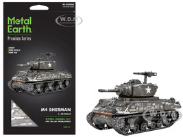 Model Kit United States M4 Sherman Tank Moderate Difficulty Steel Model Metal Earth PS2024