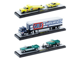 Auto Haulers Set of 3 Trucks Release 88 Limited Edition to 9600 pieces Worldwide 1/64 Diecast Model Cars M2 Machines 36000-88