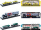 Auto Haulers Set of 3 Trucks Release 88 Limited Edition to 9600 pieces Worldwide 1/64 Diecast Model Cars M2 Machines 36000-88
