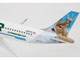 Airbus A320neo Commercial Aircraft Frontier Airlines Wilbur the Whitetail N301FR White with Tail Graphics Snap-Fit 1/150 Plastic Model Skymarks SKR907