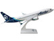 Boeing 737 MAX 8 Commercial Aircraft Alaska Airlines N801AK White Blue Tail Snap-Fit 1/130 Plastic Model Skymarks SKR1172