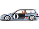 Honda Civic EF Kaido Roulette V1 Blue Metallic with Carbon Hood and Doors Designed by Jun Imai Kaido House Special 1/64 Diecast Model Car Mini GT KHMG179