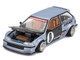 Honda Civic EF Kaido Roulette V1 Blue Metallic with Carbon Hood and Doors Designed by Jun Imai Kaido House Special 1/64 Diecast Model Car Mini GT KHMG179