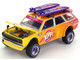 Datsun Kaido 510 Wagon 4x4 RHD Right Hand Drive Kaido Islands V1 Yellow to Red Gradient with Surfboards Designed by Jun Imai Kaido House Special 1/64 Diecast Model Car Mini GT KHMG210