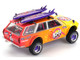Datsun Kaido 510 Wagon 4x4 RHD Right Hand Drive Kaido Islands V1 Yellow to Red Gradient with Surfboards Designed by Jun Imai Kaido House Special 1/64 Diecast Model Car Mini GT KHMG210