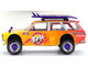 Datsun Kaido 510 Wagon 4x4 RHD Right Hand Drive Kaido Islands V1 Yellow to Red Gradient with Surfboards Designed by Jun Imai Kaido House Special 1/64 Diecast Model Car Mini GT KHMG210