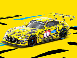 Mercedes AMG GT3 #4 Philip Ellis Raffaele Marciello Luca Stolz Edoardo Mortara 3rd Place 24 Hours of Nurburgring 2023 Hobby64 Series 1/64 Diecast Model Tarmac Works T64-062-23NUR04