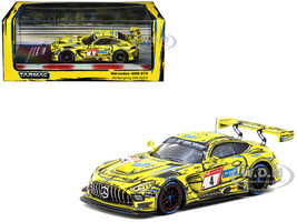 Mercedes AMG GT3 #4 Philip Ellis Raffaele Marciello Luca Stolz Edoardo Mortara 3rd Place 24 Hours of Nurburgring 2023 Hobby64 Series 1/64 Diecast Model Tarmac Works T64-062-23NUR04
