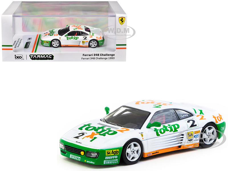 Ferrari 348 Challenge #2 Paolo Cutrera Ferrari 348 Challenge 1993 Hobby64 Series 1/64 Diecast Model Car Tarmac Works T64-082-93CHA02