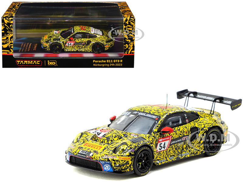 Porsche 911 GT3 R #54 Christian Engelhart Ayhancan Guven Laurin Heinrich Laurens Vanthoor 24 Hours of Nurburgring 2023 Hobby64 Series 1/64 Diecast Model Tarmac Works T64-084-23NUR54