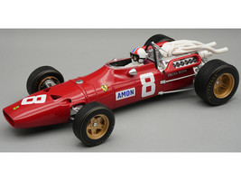 Ferrari 312 67 #8 Chris Amon 3rd Place Formula One F1 German GP 1967 Mythos Series with Driver Figure and Display Case Limited Edition to 45 pieces Worldwide 1/18 Model Car Tecnomodel TMD18-314B