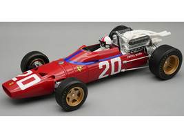 Ferrari 312 67 #20 Chris Amon 3rd Place Formula One F1 Monaco GP 1967 Mythos Series with Driver Figure and Display Case Limited Edition to 50 pieces Worldwide 1/18 Model Car Tecnomodel TMD18-314D